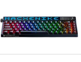 Teclado Mecânico Gamer Machenike KT68-B68W Pro, 65%, Switch Gateron North Pole Linear, Tri-Mode, com Tela LED, RGB, Preto - KT68 PRO RGB BK Teclado Mecânico Gamer Machenike KT68-B68W Pro, 65%, Switch Gateron North Pole Linear, Tri-Mode, com Tela LED, RGB, Preto - KT68 PRO RGB BK