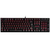 Teclado Mecânico Gamer Mitra - switch preto - iluminação LED vermelho - Redragon