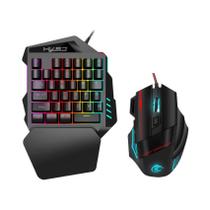 Teclado mecânico Gamer Mouse Mini 35 teclas para uma mão