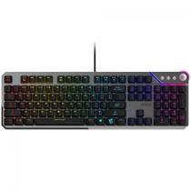 Teclado Mecânico Gamer MSI Strike 600, RGB, ANSI, Switch Kailh Silente, Cinza e Preto