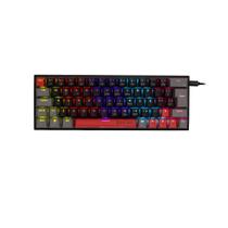 Teclado Mecânico Gamer New Hero Titan Mini 60%, RGB, Switch Blue, ABNT2, USB, Preto e Cinza