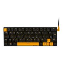 Teclado Mecânico Gamer PCYES Kuromori Voyager Edition, LED Rainbow, Switch Outemu Blue, Layout 60%, USB, ABNT2, Preto - KMVY60BL