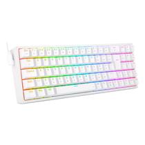 Teclado Mecanico Gamer Pollux Rgb Lunar White Switch Red
