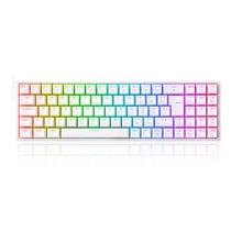 Teclado mecanico gamer pollux rgb switch brown redragon k628-rgb-w branco