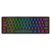 Teclado Mecânico Gamer Redragon Akali ABNT2 RGB USB Switch Marrom Preto -K642-RGB Teclado Mecânico Gamer Redragon Akali ABNT2 RGB USB Switch Marrom Preto -K642-RGB