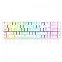 Teclado Mecânico Gamer Redragon Ashe Lunar White, RGB, Low-Profile, Switch Red, ABNT2, Branco Teclado Mecânico Gamer Redragon Ashe Lunar White, RGB, Low-Profile, Switch Red, ABNT2, Branco