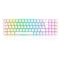 Teclado mecânico gamer Redragon Ashe RGB branco 75% ABNT2 USB-C destacável Teclado mecânico gamer Redragon Ashe RGB branco 75% ABNT2 USB-C destacável