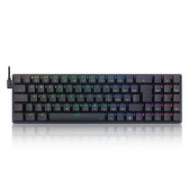 Teclado Mecanico Gamer Redragon Ashe RGB Switch Brown Preto - Teclado Mecanico Gamer Redragon,Ashe RGB, Swi