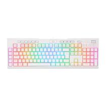 Teclado Mecânico Gamer Redragon Brahma Pro - ABNT2 - RGB Chroma Switch Marrom - Branco K586W-RGB-PRO Teclado Mecânico Gamer Redragon Brahma Pro - ABNT2 - RGB Chroma Switch Marrom - Branco K586W-RGB-PRO