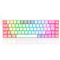 Teclado Mecânico Gamer Redragon Castor Lollipop RGB - Switch Blue - Branco e Rosa K631WP-RGB PT-BLUE Teclado Mecânico Gamer Redragon Castor Lollipop RGB - Switch Blue - Branco e Rosa K631WP-RGB PT-BLUE