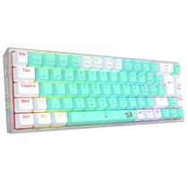 Teclado Mecânico Gamer Redragon Castor Pro RGB Br/Menta K631