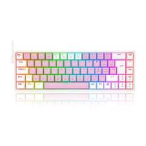 Teclado Mecânico Gamer Redragon Castor, RGB, Switch Blue, ABNT2, Rosa e Branco - K631PW-RGB (PT-BLUE) Teclado Mecânico Gamer Redragon Castor, RGB, Switch Blue, ABNT2, Rosa e Branco - K631PW-RGB (PT-BLUE)