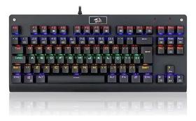Teclado Mecânico Gamer Redragon Dark Avenger K568 Rainbow Switch Brown ABNT2 Preto