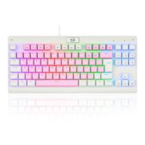 Teclado Mecânico Gamer Redragon Dark Avenger, RGB, Switch Blue, ABNT2, Rosa e Branco - K568PW-RGB (PT-BLUE) Teclado Mecânico Gamer Redragon Dark Avenger, RGB, Switch Blue, ABNT2, Rosa e Branco - K568PW-RGB (PT-BLUE)