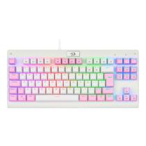 Teclado Mecânico Gamer Redragon Dark Avenger, RGB, Switch Brown, ABNT2, Branco e Rosa - K568WP-RGB (PT-BROWN)