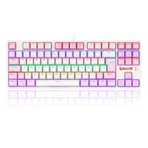 Teclado Mecânico Gamer Redragon Daska Lollipop - Switch Brown - Branco e Rosa - K576WP-R PT-BROWN Teclado Mecânico Gamer Redragon Daska Lollipop - Switch Brown - Branco e Rosa - K576WP-R PT-BROWN