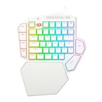 Teclado Mecânico Gamer Redragon Ditix - One Handed - RGB - Switch Blue - Branco - K601W-RGB Teclado Mecânico Gamer Redragon Ditix - One Handed - RGB - Switch Blue - Branco - K601W-RGB