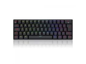 Teclado mecanico gamer redragon draconic pro, compacto, rgb, wireless, usb-c, bluetooth, switch red,