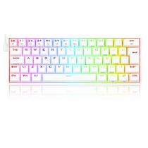 Teclado Mecânico Gamer Redragon Draconic, RGB, Bluetooh, 60%, Switch Brown, ABNT, Bluetooth, Lunar White