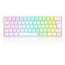 Teclado Mecânico Gamer Redragon Dragonborn, RGB Branco, Switch Brown, 60%, ABNT2 - K630W-RGB