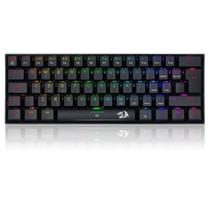 Teclado Mecânico Gamer Redragon Dragonborn RGB USB-C Switch Brown Preto - K630RGB-1