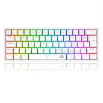 Teclado Mecânico Gamer Redragon Fizz RGB Branco Swich Blue