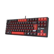 Teclado Mecânico Gamer Redragon Flamengo Nation - TKL - ABNT2 - LEDs Vermelho Branco - FL576