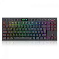 Teclado Mecânico Gamer Redragon Horus Pro TKL, Bluetooth, RGB, Switch Brown, ABNT2, Preto