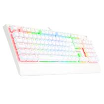 Teclado Mecânico Gamer Redragon Kala Rgb Switch Blue Com Fio, Branco, Full Sized, K557Rgb (Blue)