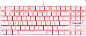 Teclado Mecânico Gamer Redragon Kumara Branco Switch Brown