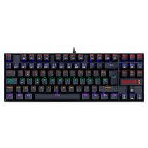 Teclado Mecanico Gamer Redragon Kumara K552-KR-SP Rainbow - Preto