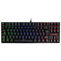 Teclado Mecânico Gamer Redragon Kumara RGB Preto Switch Marrom ABNT2