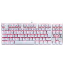 Teclado Mecânico Gamer Redragon Kumara Single Color Branco Switch Vermelho ABNT2