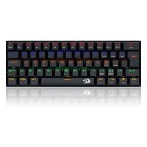 Teclado Mecânico Gamer Redragon Lakshmi, Rainbow Brown, Switch, ABNT2, Preto - K606R (PT-BROWN)