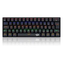 Teclado Mecânico Gamer Redragon Lakshmi, Rainbow Switch Brown, ABNT2, Preto