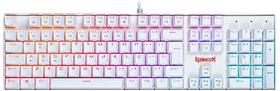Teclado Mecânico Gamer Redragon Mitra Branco Rgb Switch
