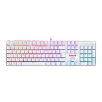 Teclado Mecânico Gamer Redragon Mitra Branco Rgb Switch