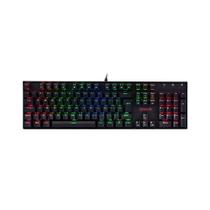 Teclado Mecânico Gamer Redragon Mitra K551RGB1 Switch Marrom com Fio ABNT2 Preto Teclado Mecânico Gamer Redragon Mitra K551RGB1 Switch Marrom com Fio ABNT2 Preto