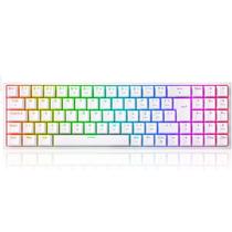Teclado Mecânico Gamer Redragon Pollux Branco e Rosa RGB