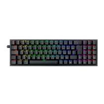 Teclado Mecânico Gamer Redragon Pollux TKL, RGB, Switch Blue, ABNT2, USB, Preto