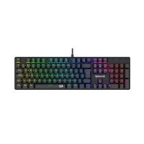 Teclado Mecânico Gamer Redragon Sindri Rainbow K671 Switch Marrom com Fio ABNT2 Preto
