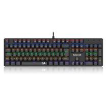 Teclado Mecânico Gamer Redragon Valheim Rainbow Switch Blue USB ABNT2 Full Size Black K608R PT BLUE Teclado Mecânico Gamer Redragon Valheim Rainbow Switch Blue USB ABNT2 Full Size Black K608R PT BLUE