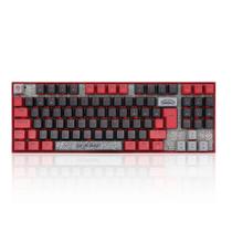 Teclado Mecânico Gamer Redragon World of Warcraft Horda, LED Vermelho, Switch Blizzard, ABNT2, TKL, Preto/Vermelho