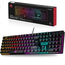 Teclado Mecânico Gamer RGB Knup KP-TE114 ABNT2 Switch Blue