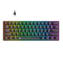 Teclado Mecânico Gamer Rise Mode GM1 RGB USB-C Switch Brown Preto - RM-TCM-GM1-BBRO