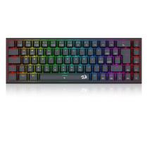 Teclado mecanico gamer ryze pro rgb wireless switch brown redragon k633rgb-pro preto
