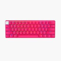 Teclado mecanico gamer sem fio logitech pro x 60 lightspeed rgb tactile magenta 920-011940