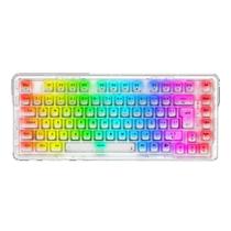 Teclado Mecânico Gamer sem Fio Redragon Elf Pro - ABNT2 - RGB - Transparente - K649CT-RGB-PRO