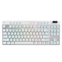 Teclado Mecânico Gamer sem fio USB Logitech G PRO X TKL LIGHTSPEED Branco com Layout Americano Teclado Mecânico Gamer sem fio USB Logitech G PRO X TKL LIGHTSPEED Branco com Layout Americano