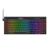Teclado mecanico gamer sion rgb switch brown redragon k653-rgb preto